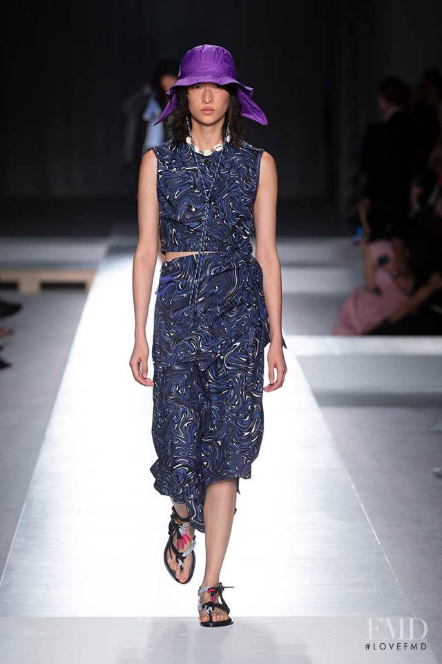 Chu Wong featured in  the Sportmax fashion show for Spring/Summer 2019