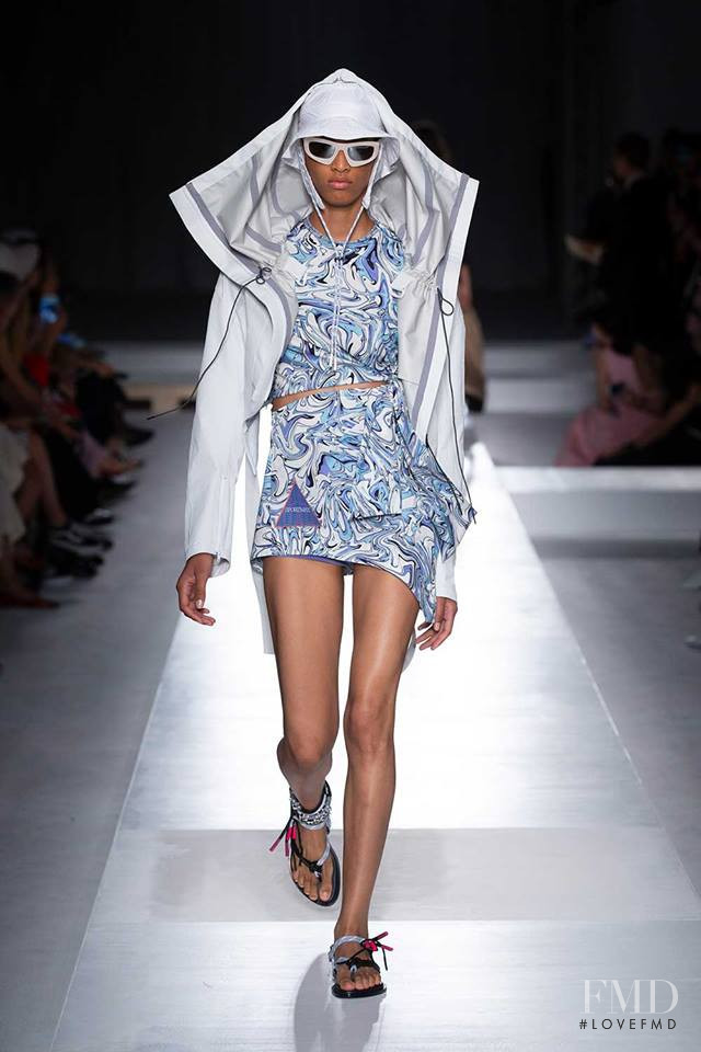 Janaye Furman featured in  the Sportmax fashion show for Spring/Summer 2019