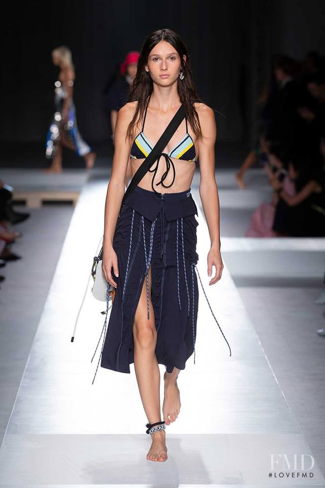 Justine Asset featured in  the Sportmax fashion show for Spring/Summer 2019