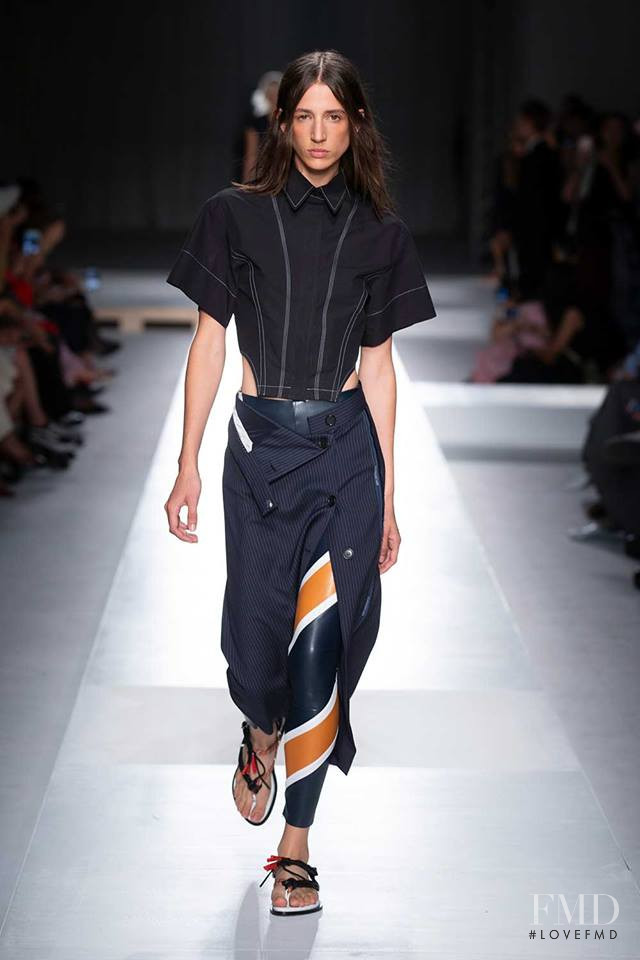 Rachel Marx featured in  the Sportmax fashion show for Spring/Summer 2019