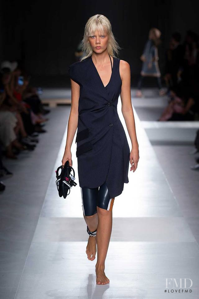 Marjan Jonkman featured in  the Sportmax fashion show for Spring/Summer 2019