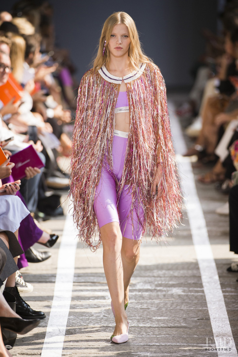 Lera Koss featured in  the Blumarine fashion show for Spring/Summer 2019