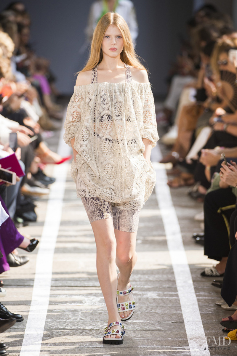 Estelle Nehring featured in  the Blumarine fashion show for Spring/Summer 2019