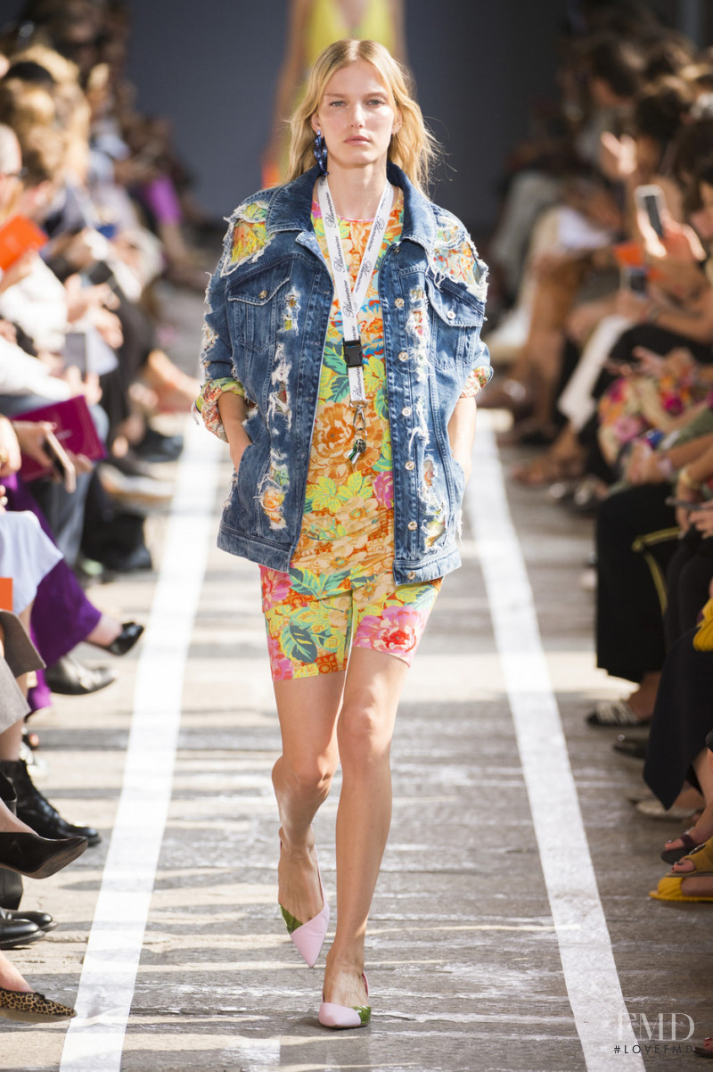 Marique Schimmel featured in  the Blumarine fashion show for Spring/Summer 2019