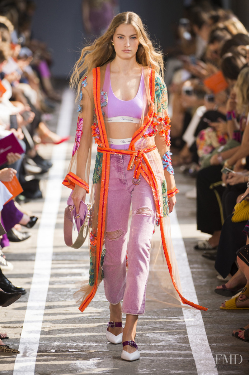 Felice Noordhoff featured in  the Blumarine fashion show for Spring/Summer 2019