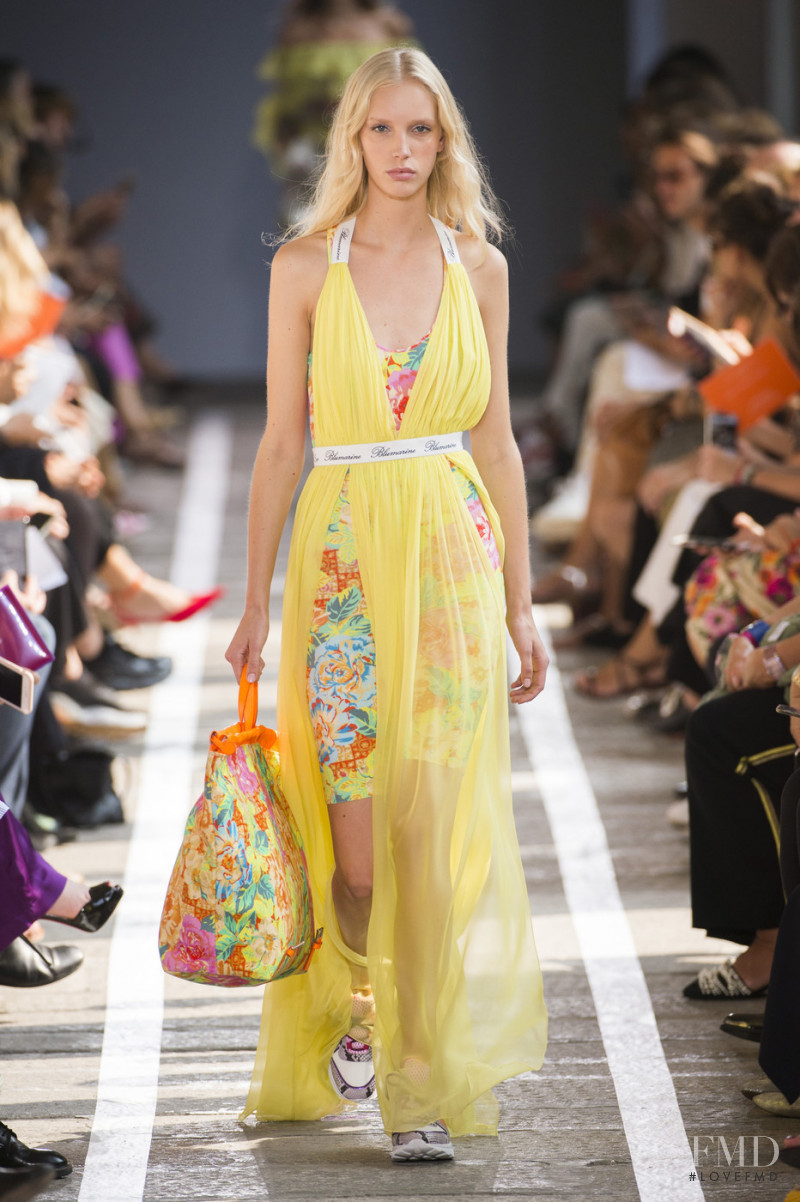 Jessie Bloemendaal featured in  the Blumarine fashion show for Spring/Summer 2019