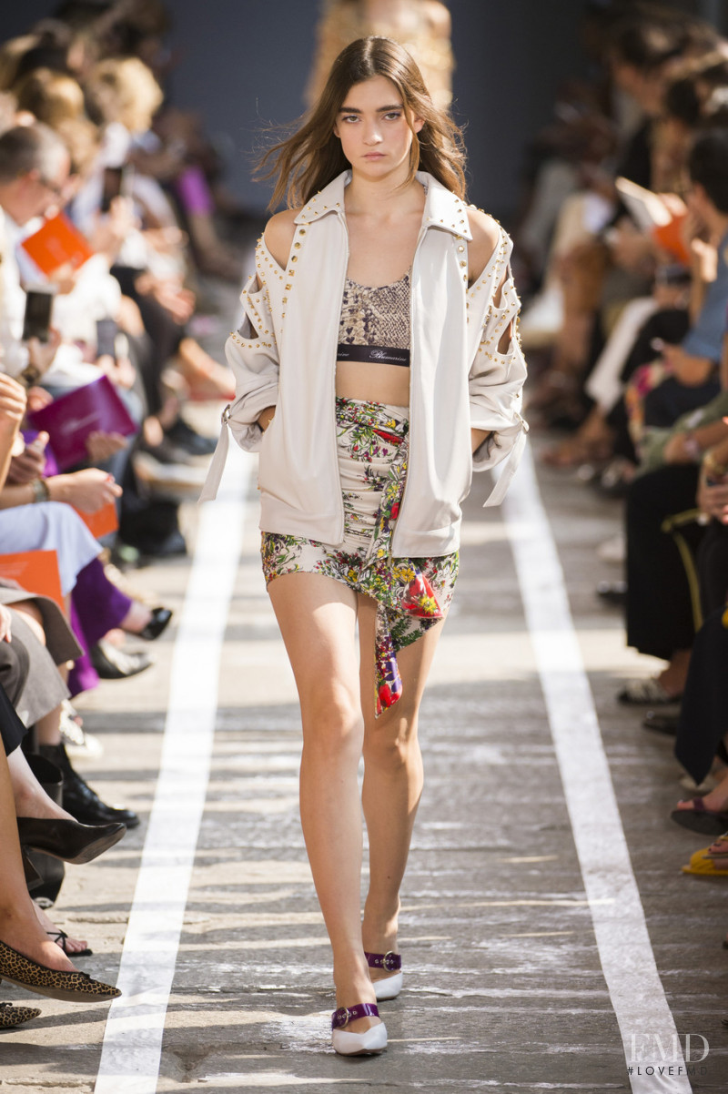 Yuliia Ratner featured in  the Blumarine fashion show for Spring/Summer 2019
