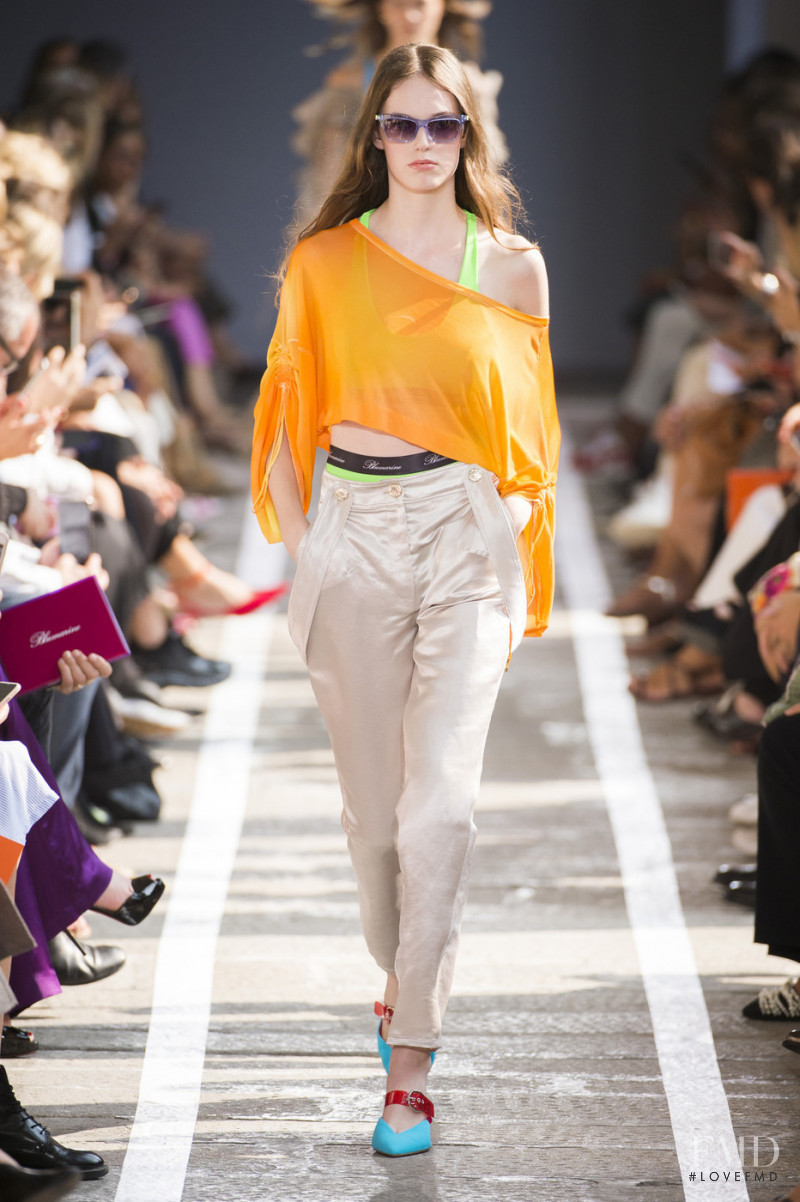 Maaike Straver featured in  the Blumarine fashion show for Spring/Summer 2019