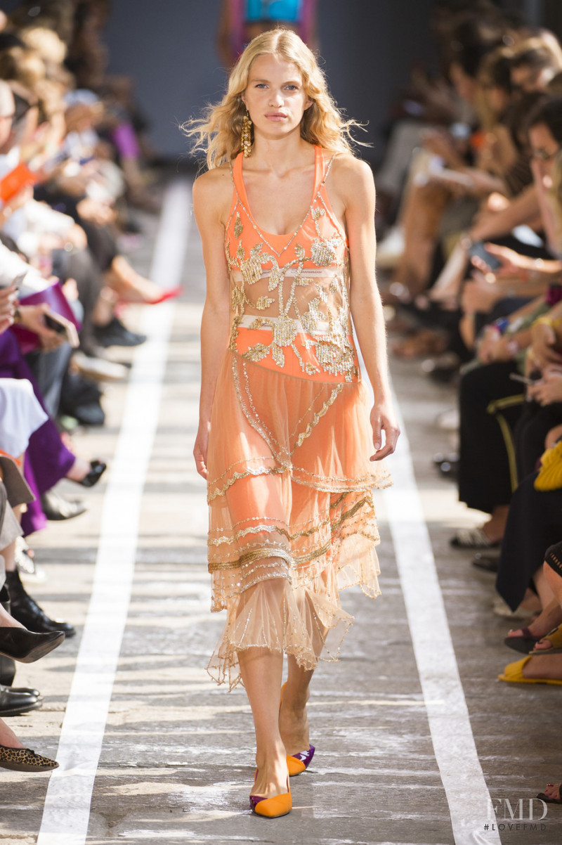 Sabine Glud featured in  the Blumarine fashion show for Spring/Summer 2019