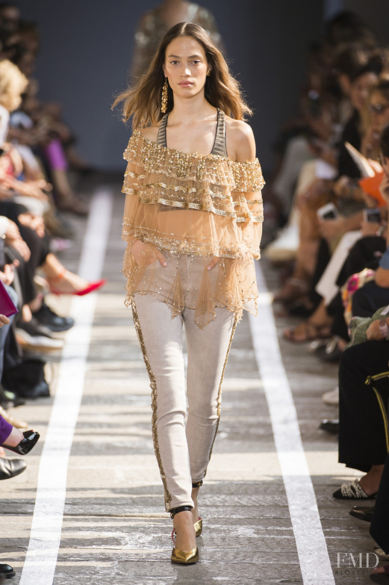 Sophie Koella featured in  the Blumarine fashion show for Spring/Summer 2019