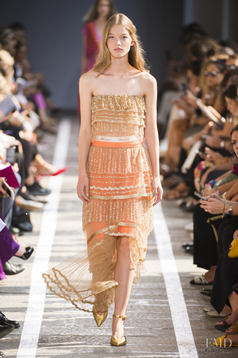 Laurijn Bijnen featured in  the Blumarine fashion show for Spring/Summer 2019