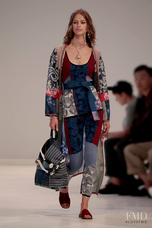 Birgit Kos featured in  the Etro fashion show for Spring/Summer 2019