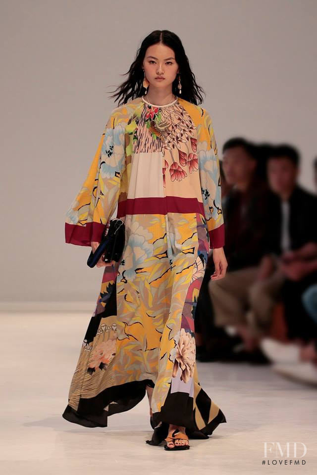 Cong He featured in  the Etro fashion show for Spring/Summer 2019