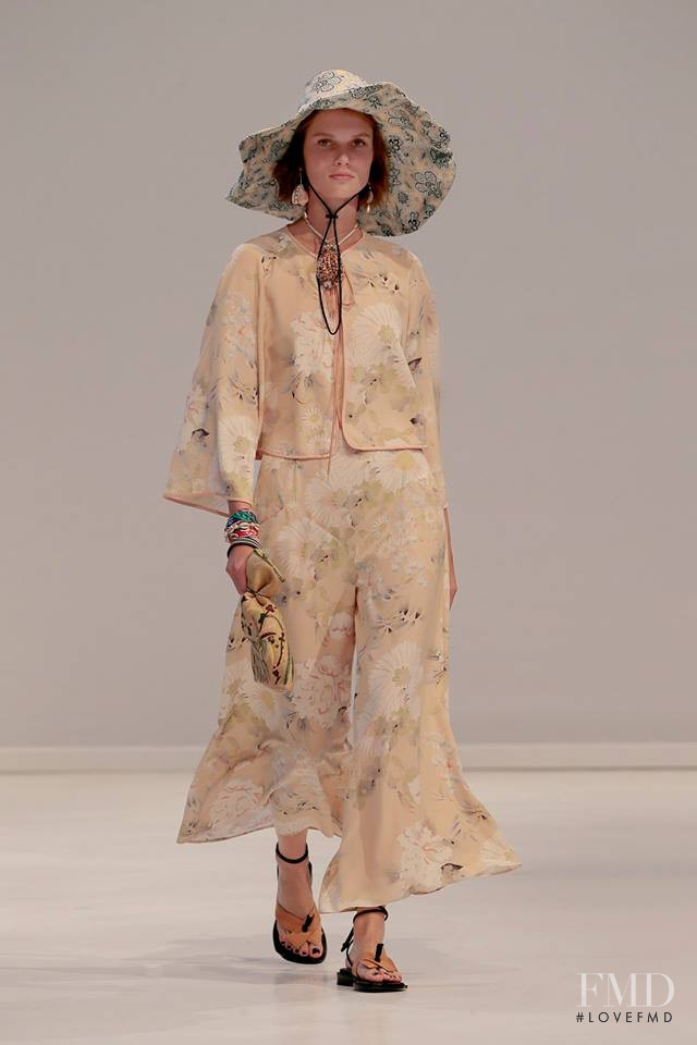Giedre Dukauskaite featured in  the Etro fashion show for Spring/Summer 2019