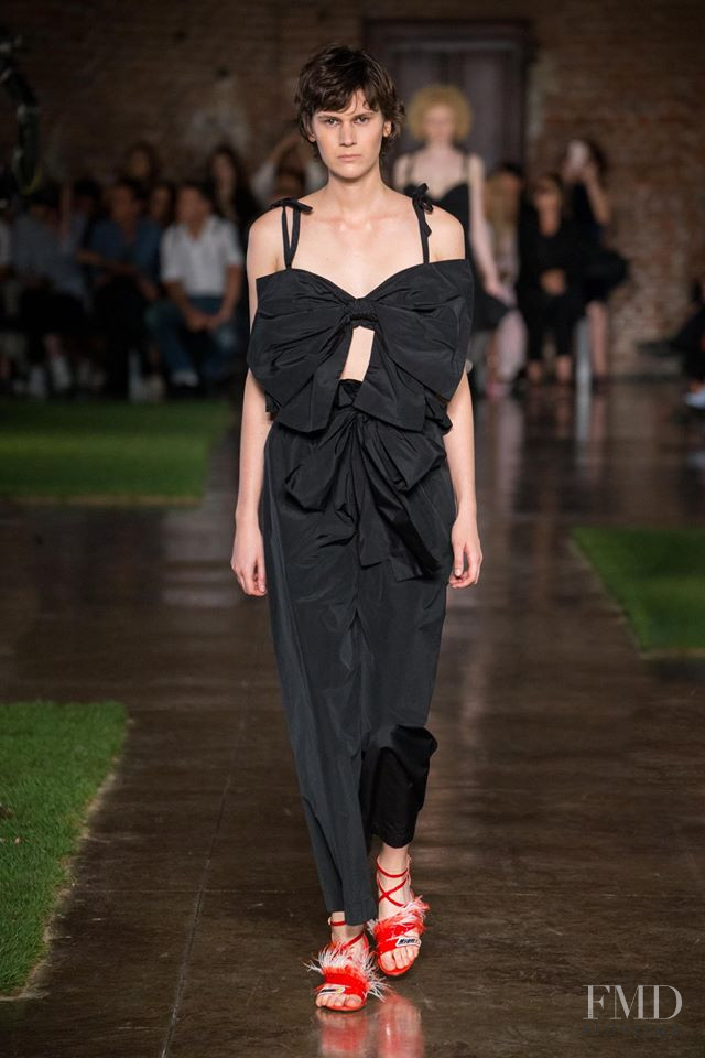 Jamily Meurer Wernke featured in  the MSGM fashion show for Spring/Summer 2019