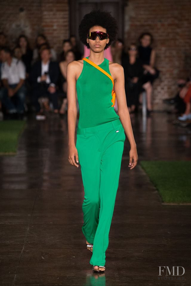 Manuela Sanchez featured in  the MSGM fashion show for Spring/Summer 2019
