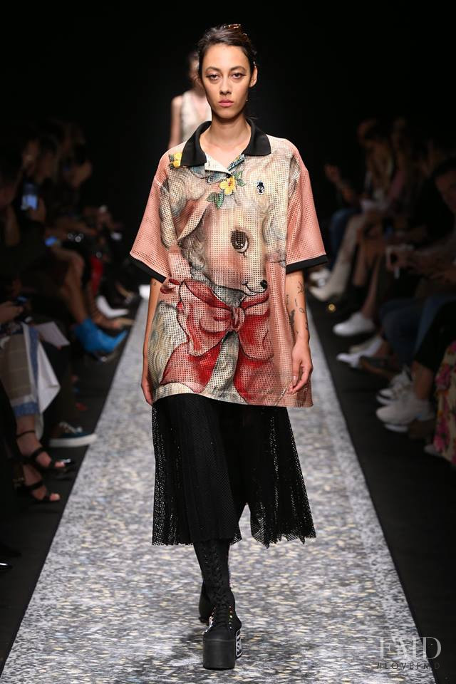 Gaia Orgeas featured in  the Marco de Vincenzo fashion show for Spring/Summer 2019