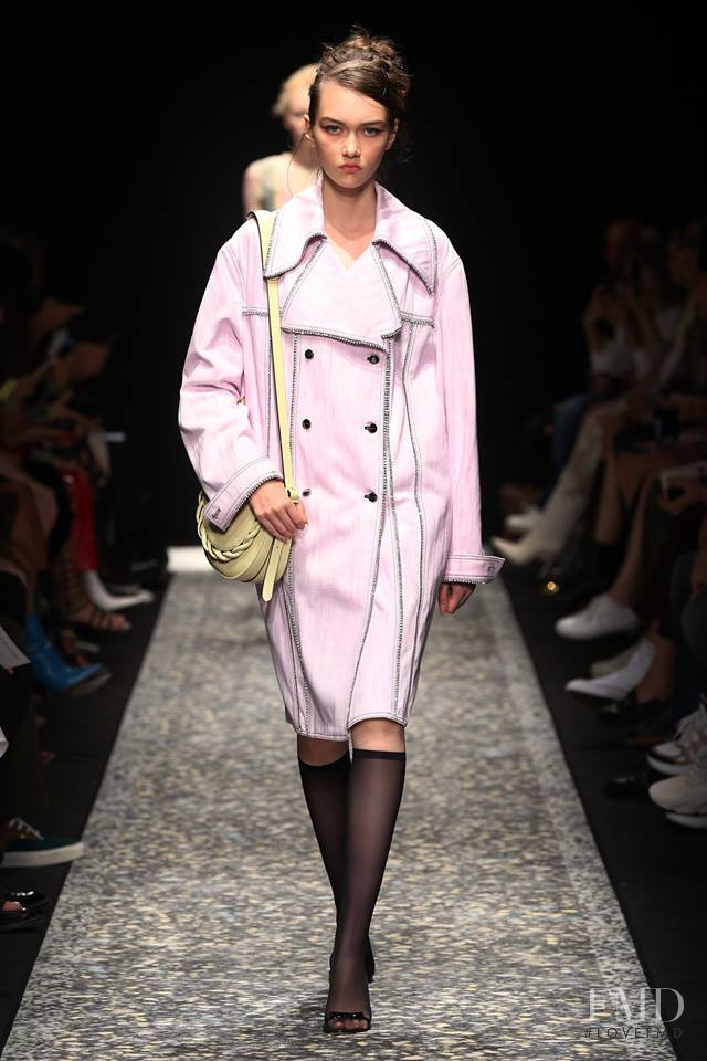 Sofia Steinberg featured in  the Marco de Vincenzo fashion show for Spring/Summer 2019