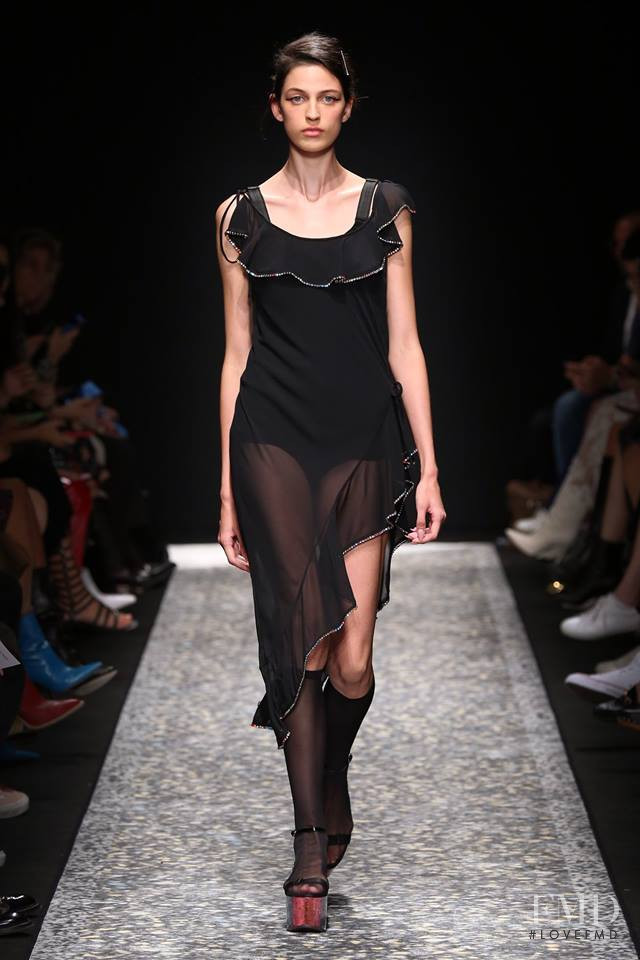 Erin Treschel featured in  the Marco de Vincenzo fashion show for Spring/Summer 2019