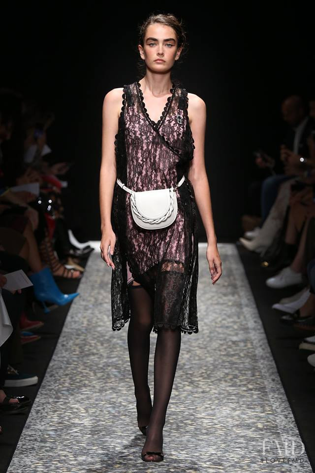 Alisha Nesvat featured in  the Marco de Vincenzo fashion show for Spring/Summer 2019