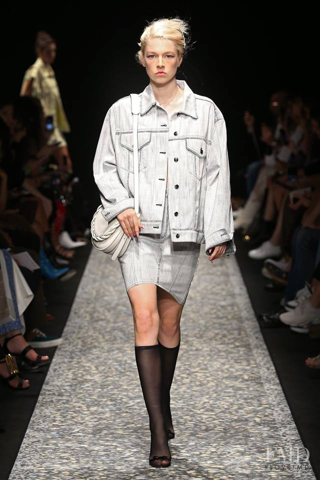 Hunter Schafer featured in  the Marco de Vincenzo fashion show for Spring/Summer 2019