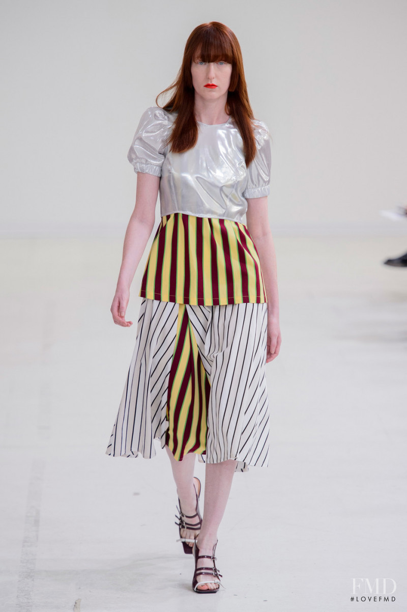 Kim Davis featured in  the Arthur Arbesser fashion show for Spring/Summer 2019