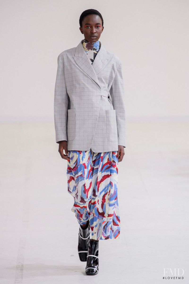 Nicole Atieno featured in  the Arthur Arbesser fashion show for Spring/Summer 2019