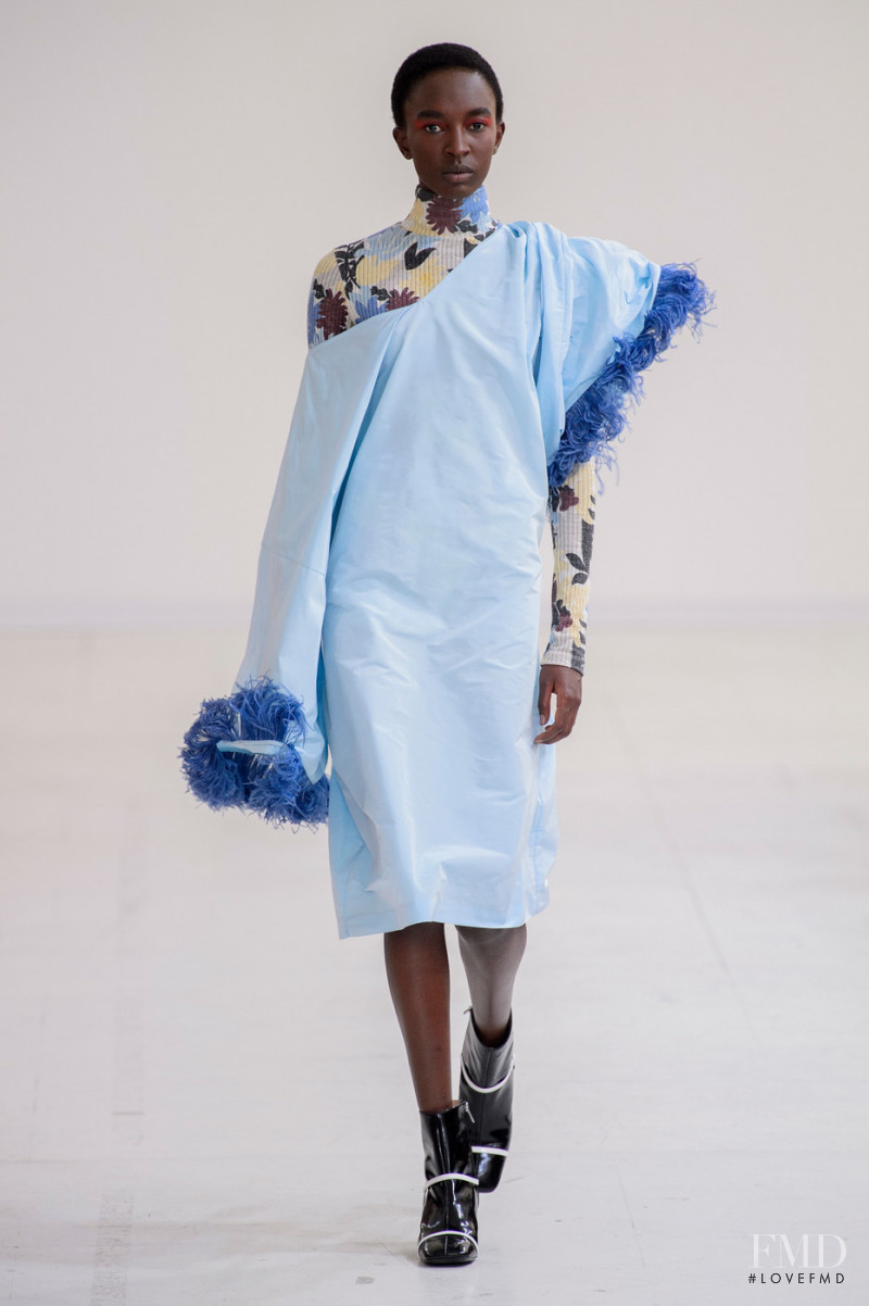 Nicole Atieno featured in  the Arthur Arbesser fashion show for Spring/Summer 2019