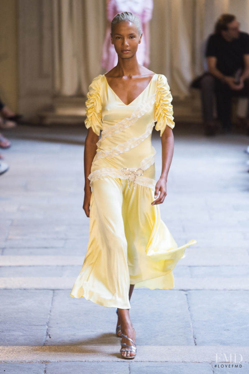 Ariela Soares featured in  the Vivetta fashion show for Spring/Summer 2019