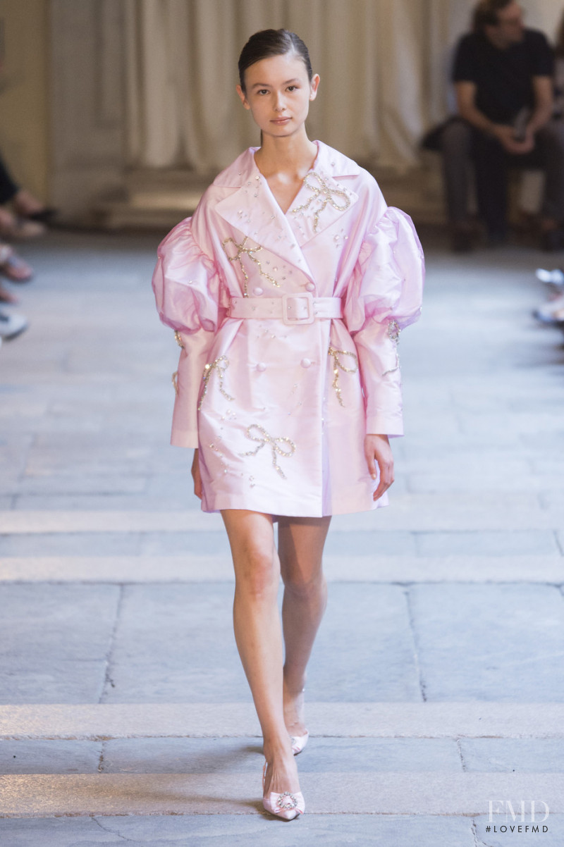 Emilia Arkensved featured in  the Vivetta fashion show for Spring/Summer 2019