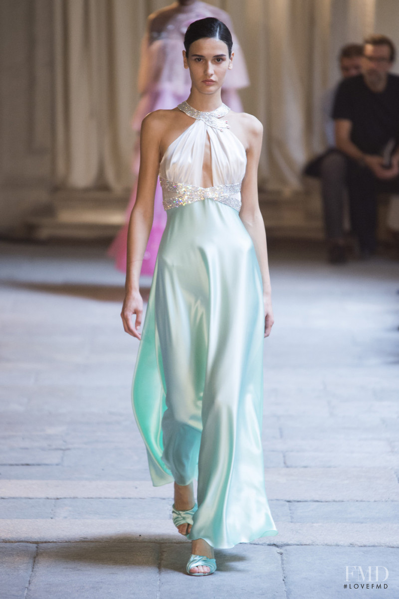 Tatia Akhalaia featured in  the Vivetta fashion show for Spring/Summer 2019