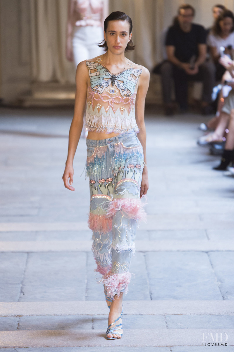 Julia Cordova featured in  the Vivetta fashion show for Spring/Summer 2019