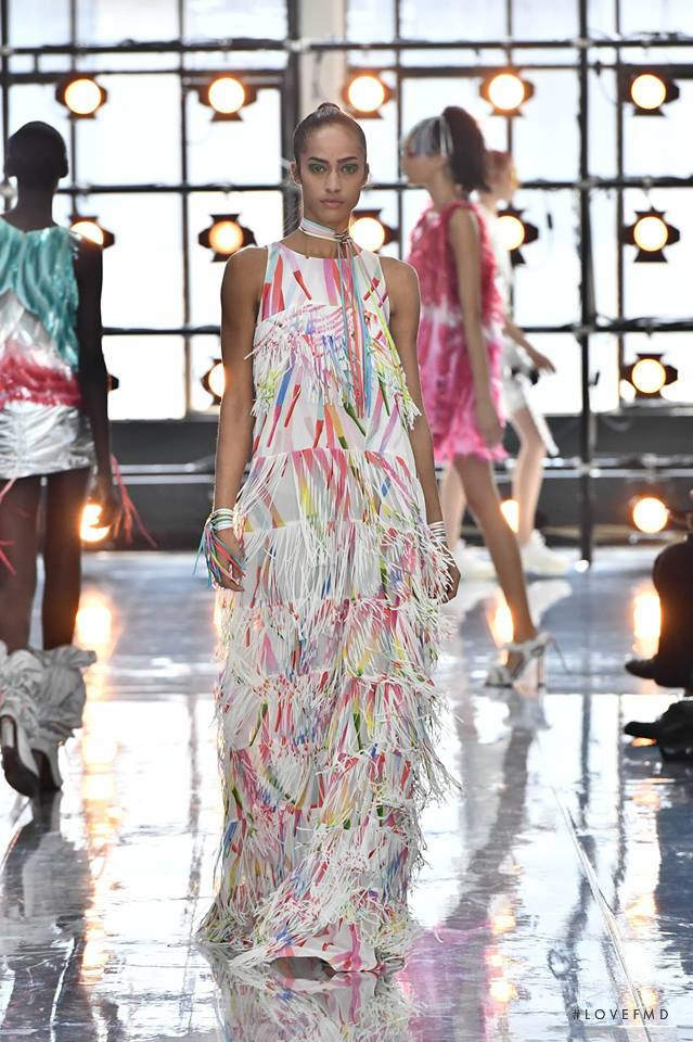Alanna Arrington featured in  the byblos fashion show for Spring/Summer 2019