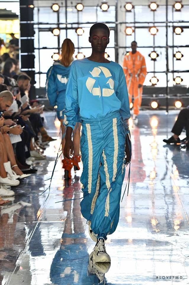 Fatou Jobe featured in  the byblos fashion show for Spring/Summer 2019