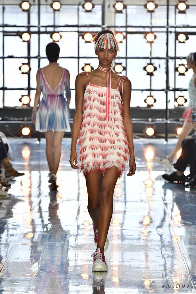Aiden Curtiss featured in  the byblos fashion show for Spring/Summer 2019