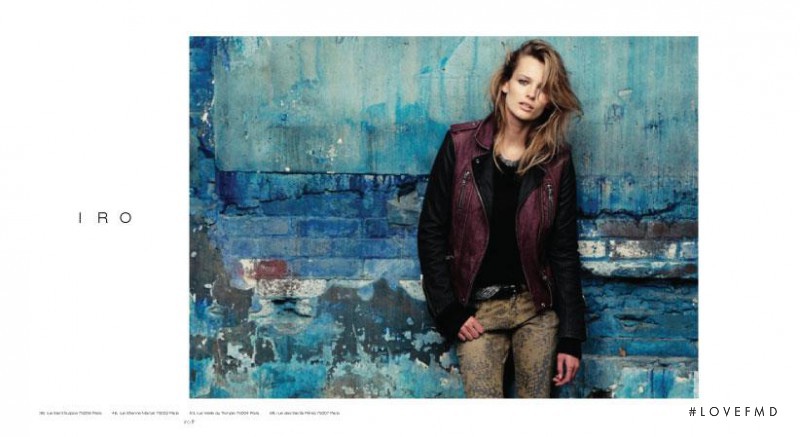 Edita Vilkeviciute featured in  the IRO Paris advertisement for Autumn/Winter 2012