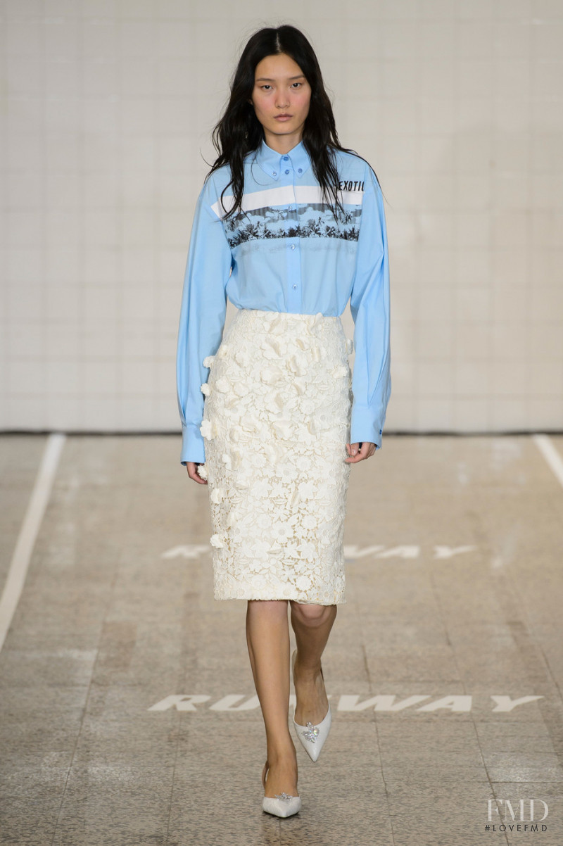 Liu Chunjie featured in  the BROGNANO fashion show for Spring/Summer 2019