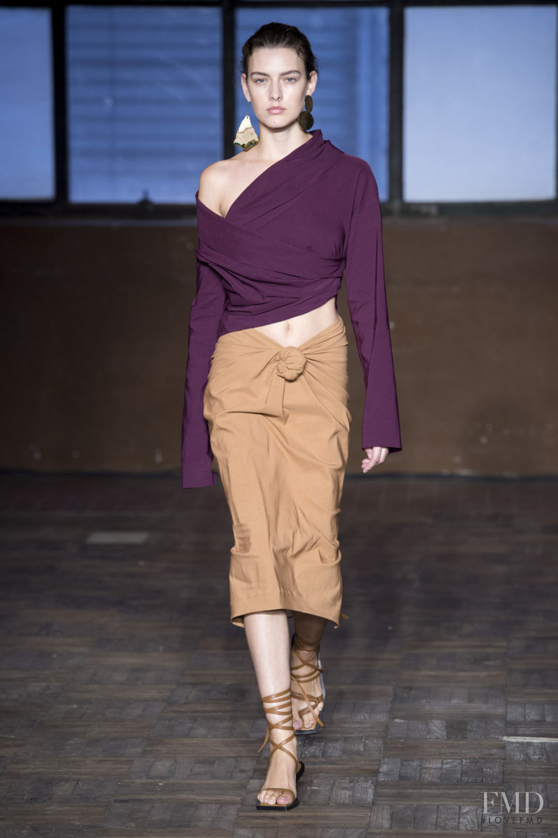 Marie  Damian featured in  the Erika Cavallini fashion show for Autumn/Winter 2019