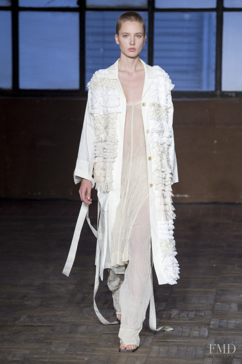 Aasmae Rebecca Lotta featured in  the Erika Cavallini fashion show for Autumn/Winter 2019