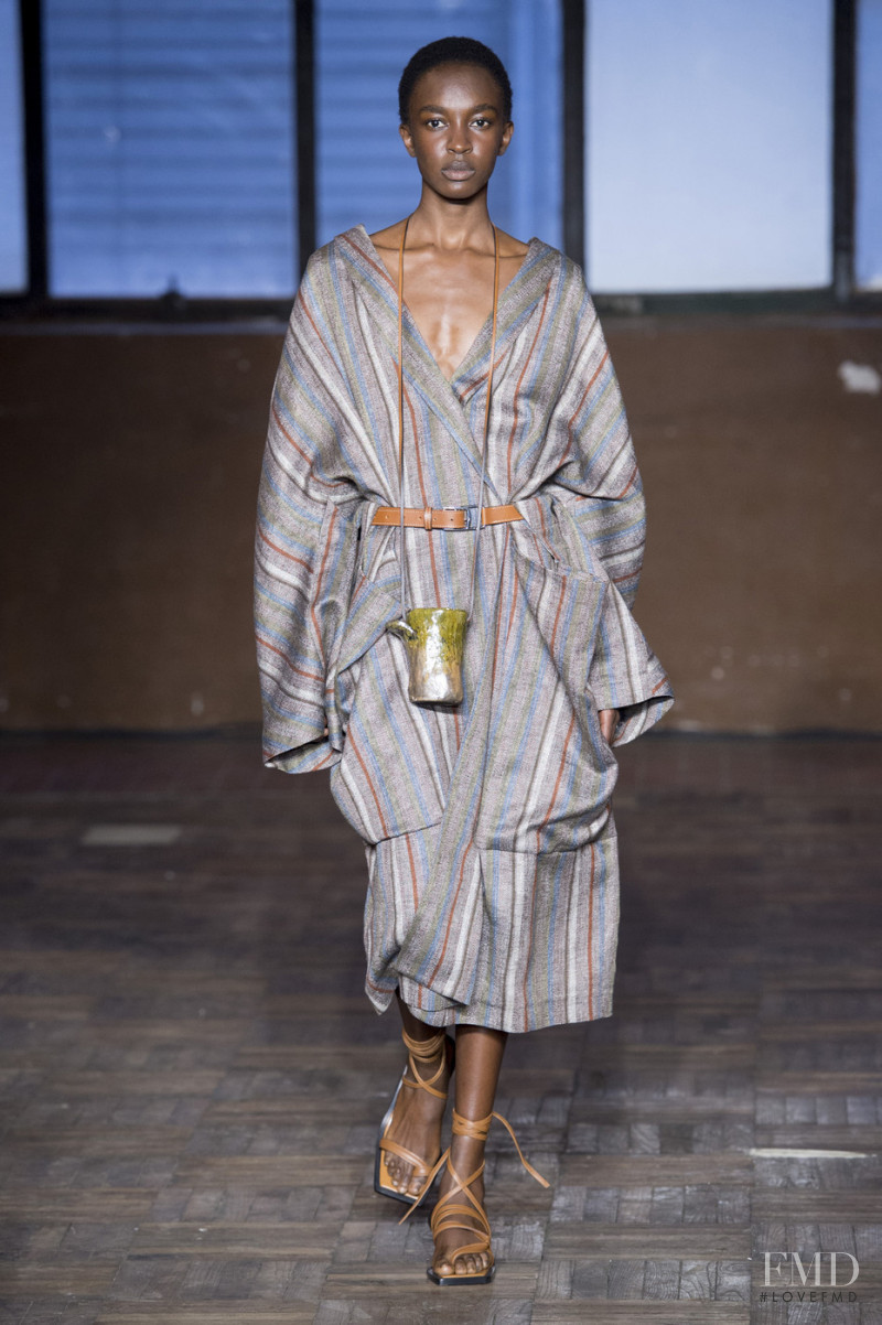 Nicole Atieno featured in  the Erika Cavallini fashion show for Autumn/Winter 2019