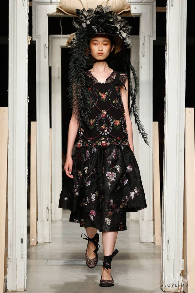 Rebekah Ziying featured in  the Antonio Marras fashion show for Spring/Summer 2019