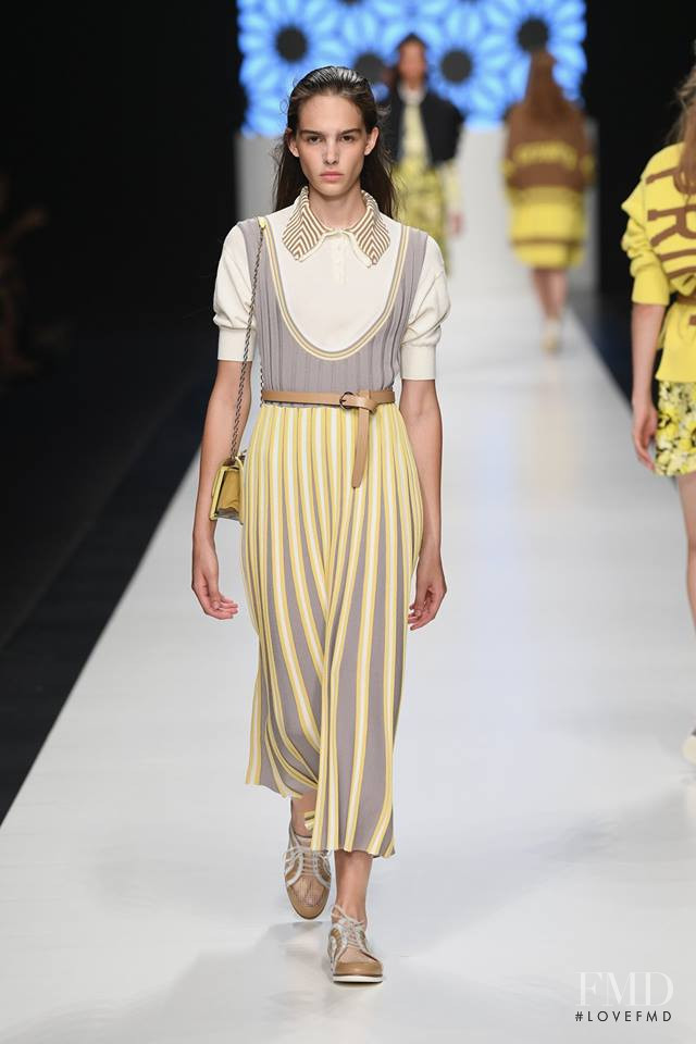 Matilde Buoso featured in  the Anteprima fashion show for Spring/Summer 2019