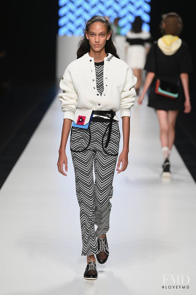 Nayeli Figueroa featured in  the Anteprima fashion show for Spring/Summer 2019