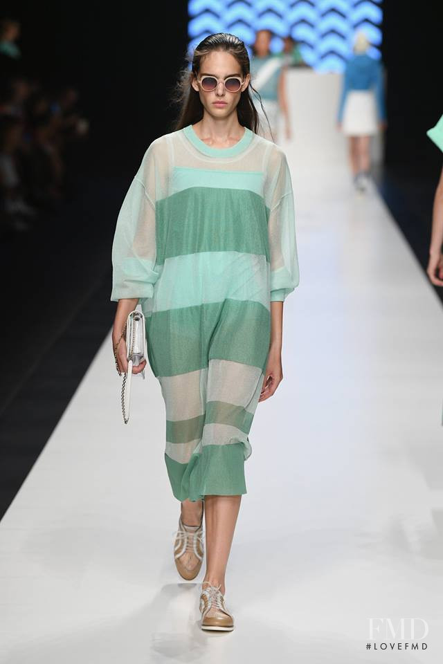 Matilde Buoso featured in  the Anteprima fashion show for Spring/Summer 2019