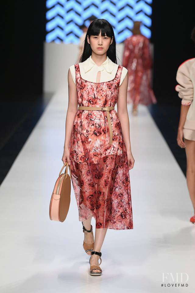 Kiko Arai featured in  the Anteprima fashion show for Spring/Summer 2019