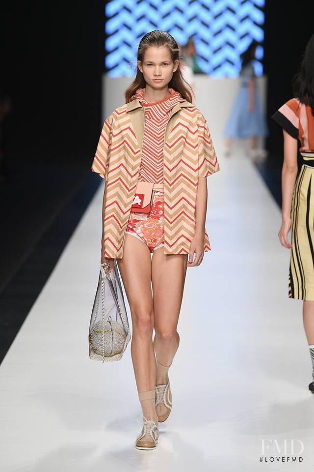 Anouk Schonewille featured in  the Anteprima fashion show for Spring/Summer 2019