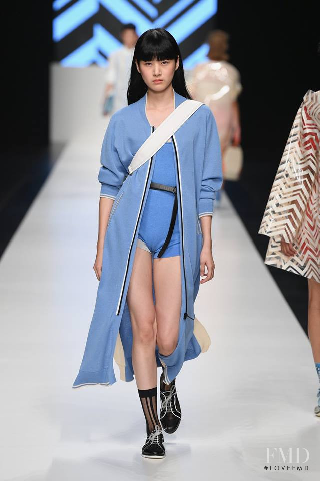 Kiko Arai featured in  the Anteprima fashion show for Spring/Summer 2019