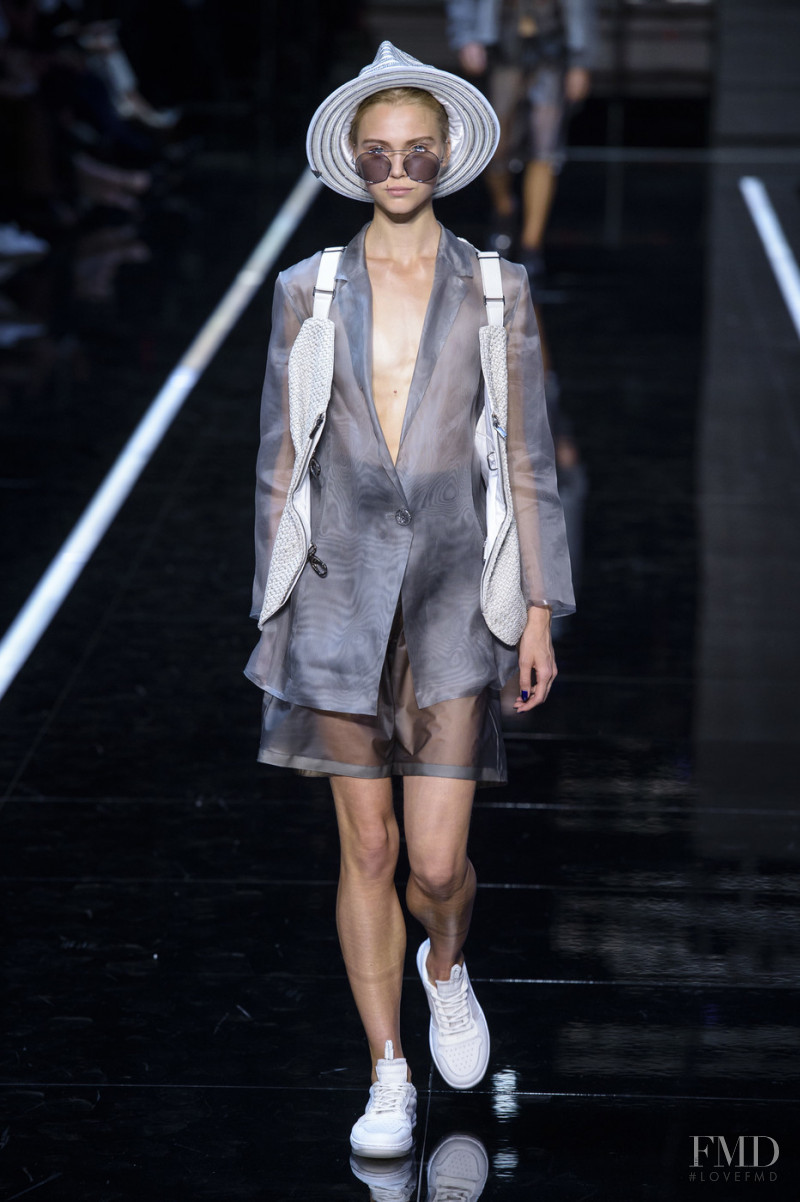 Anastasiya Volkova featured in  the Emporio Armani fashion show for Spring/Summer 2019