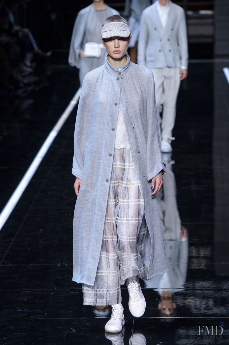 Aasmae Rebecca Lotta featured in  the Emporio Armani fashion show for Spring/Summer 2019