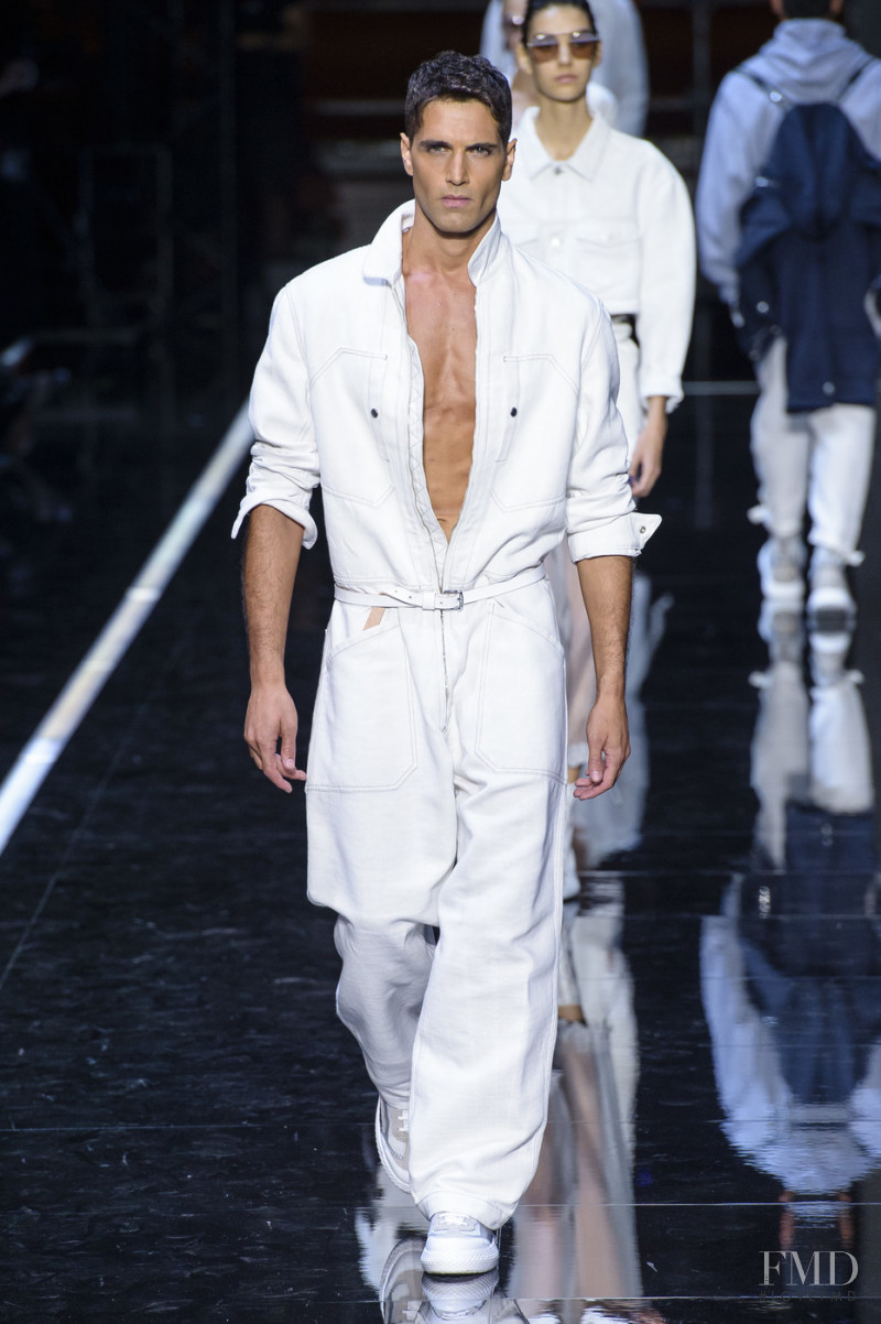 Fabio Mancini featured in  the Emporio Armani fashion show for Spring/Summer 2019
